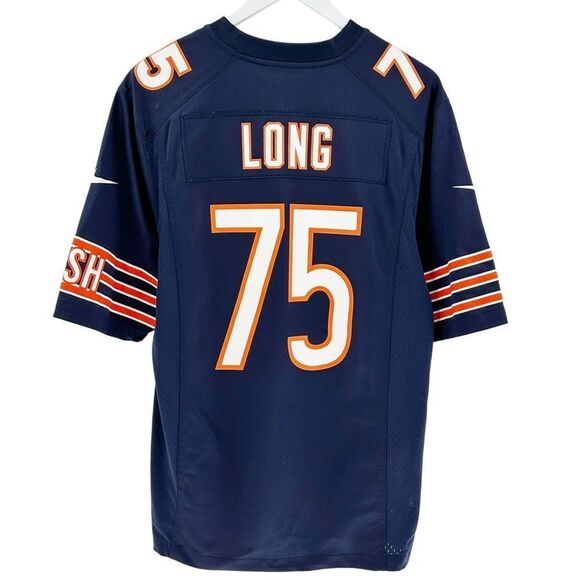 Kyle Long Chicago Bears Nike NFL On Field #75 Navy Blue Game Jersey Size Medium - Picture 3 of 14